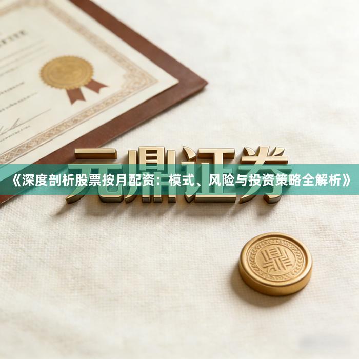 《深度剖析股票按月配资：模式、风险与投资策略全解析》