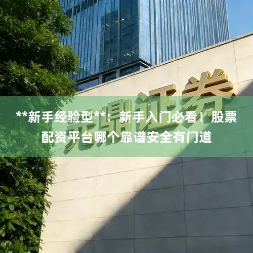 **新手经验型**:新手入门必看!股票配资平台哪个靠谱安全有门道