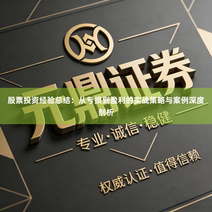 股票投资经验总结：从亏损到盈利的实战策略与案例深度剖析