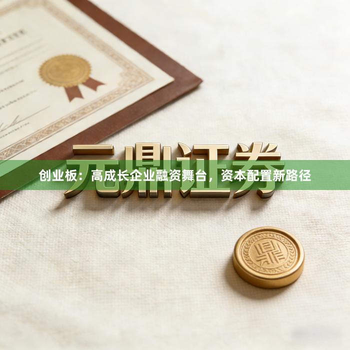 创业板：高成长企业融资舞台，资本配置新路径