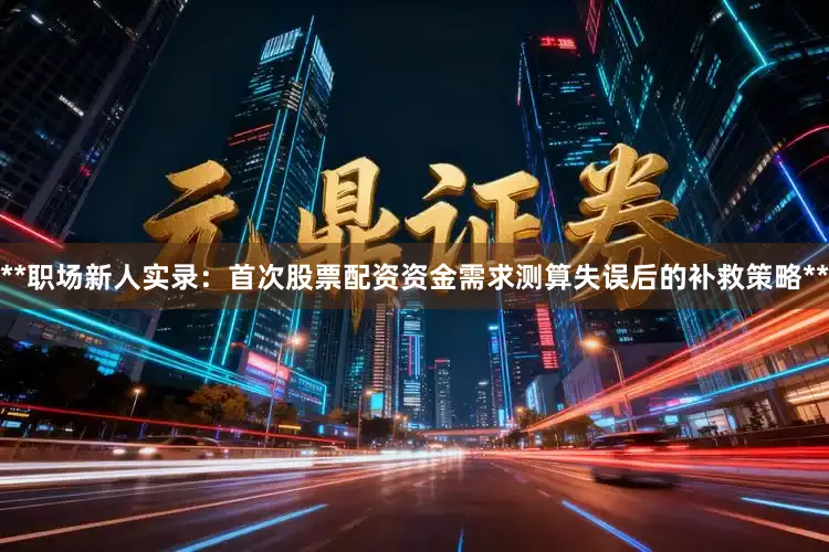 **职场新人实录：首次股票配资资金需求测算失误后的补救策略**