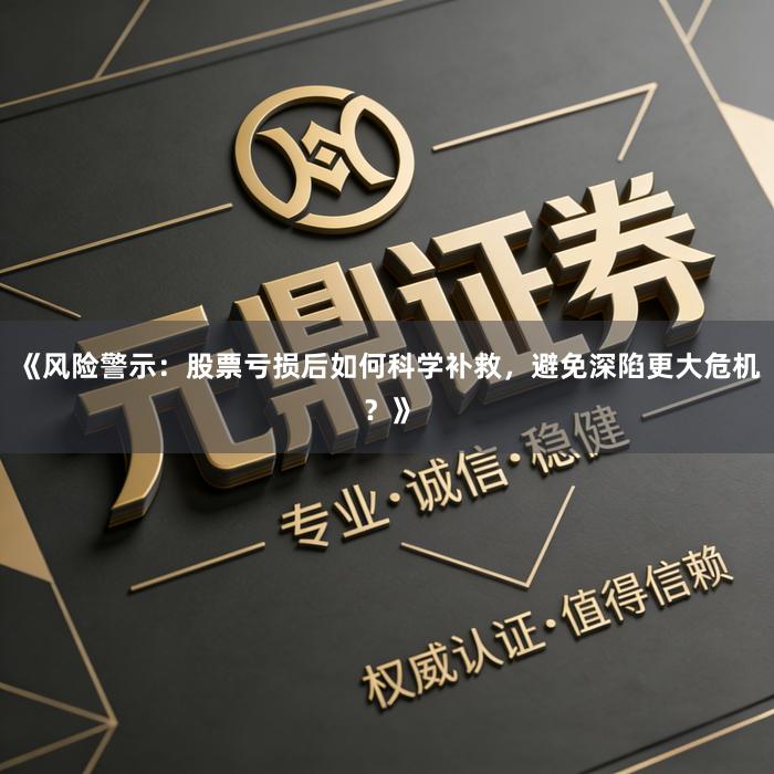 《风险警示：股票亏损后如何科学补救，避免深陷更大危机？》