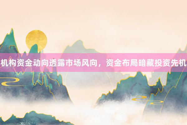 机构资金动向透露市场风向，资金布局暗藏投资先机